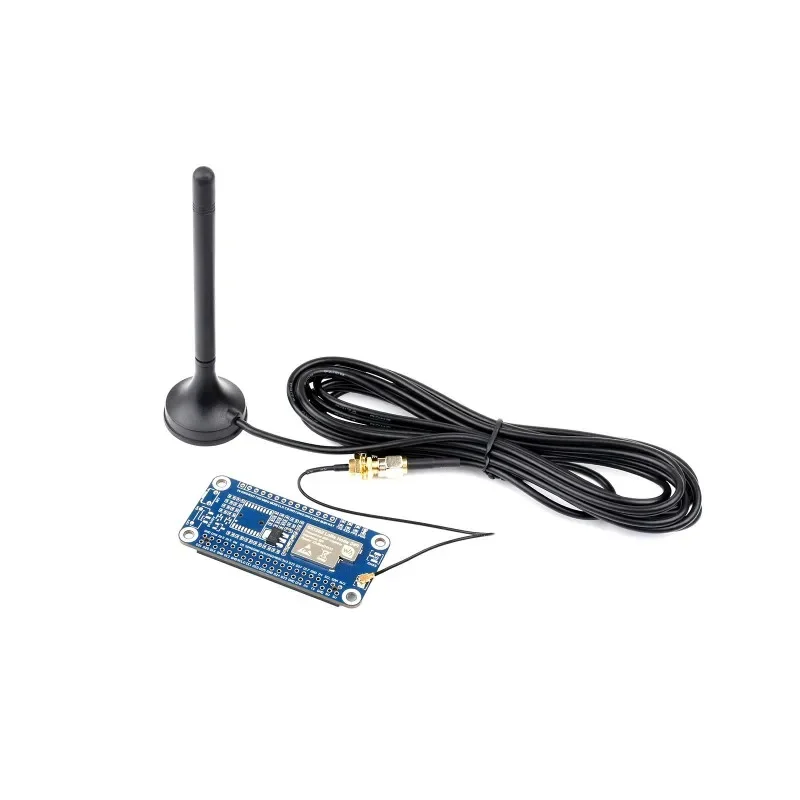 Carte pour Raspberry Pi avec antenne CB magnétique, SX1262 LoRaWAN Node Tech, GNSS HAT 6 000