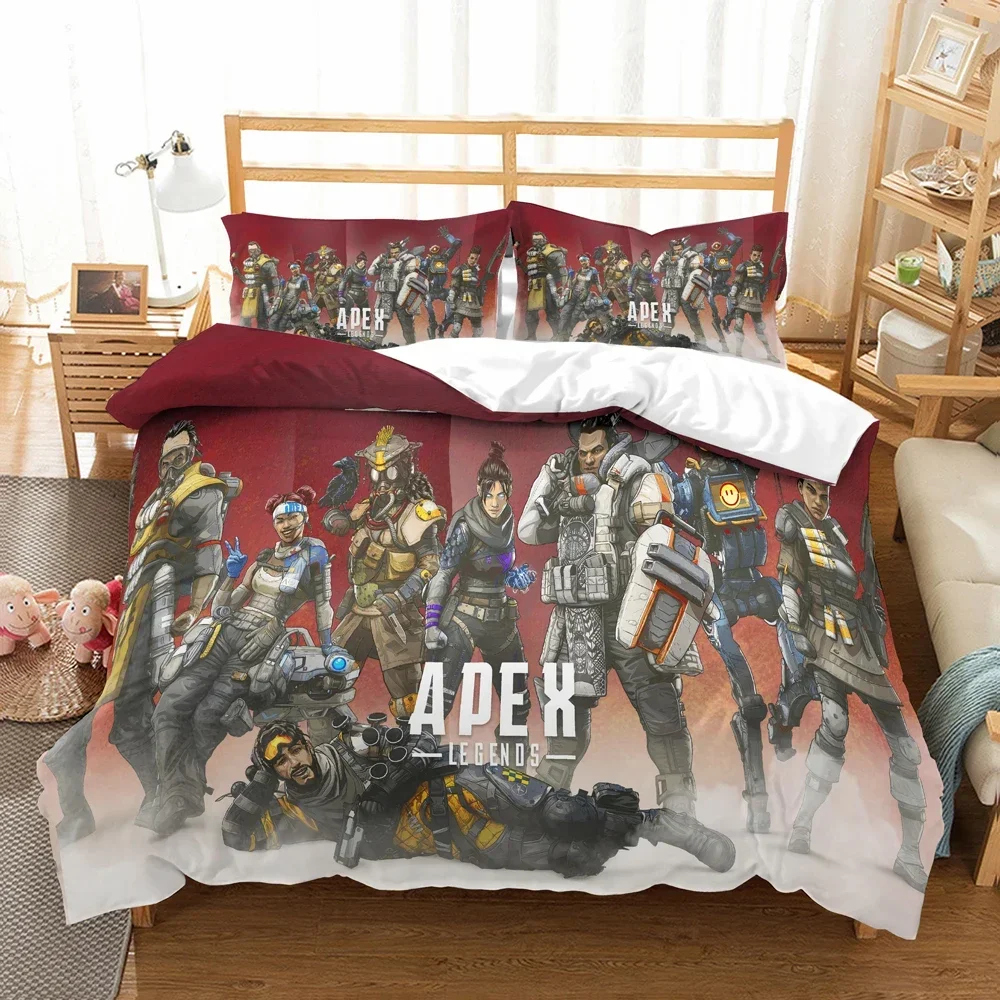 3D Printed Game Duvet Cover APEX Pillowcase Legends Bedding Set Double Twin Full Queen King Adult Kids Bedclothes Quilt Cover