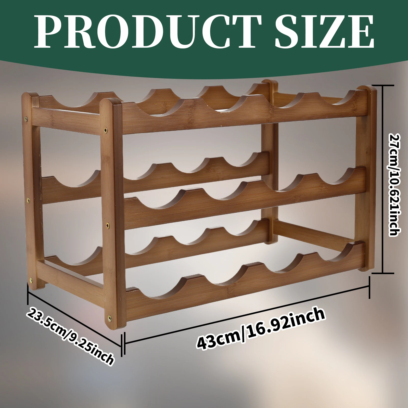 8-12 Bottle Holders Wine Rack Kitchen Water Bottle Red Wine Shelf Cup Storage Shelf Pantry Bar Display Organizer Stand Rack