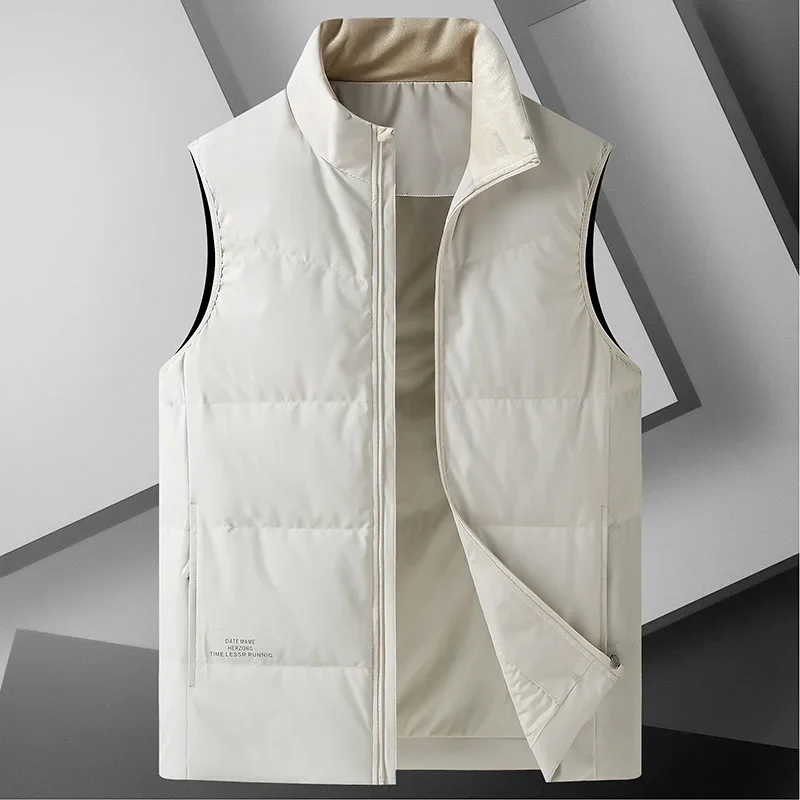 New Arrival Fashion Suepr Large Winter Young Men's Fashion Casual Stand Collar Casual Down Vest Plus Size XL2X3XL4XL5XL6XL7XL8XL