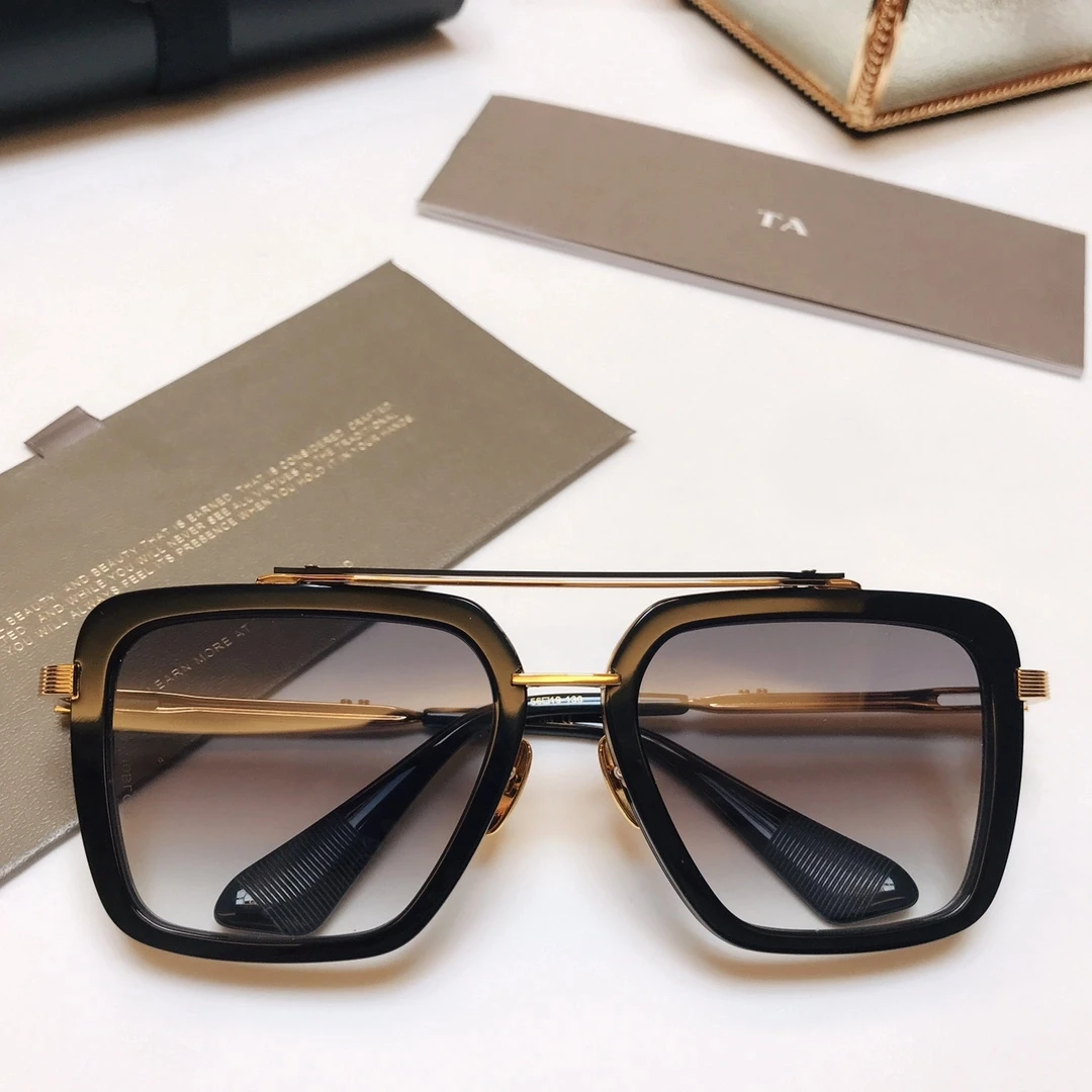 

Original Factory For DIYTA DT MACH SEVEN With Brand Box Retro Luxury Designer Alloy+Acetate Frame Oversized Men Women Sunglasses