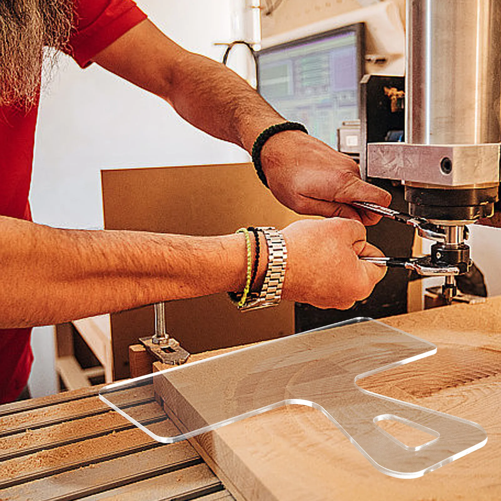 

Cutting Board Handle Template Acrylic Stencil Ergonomic Kitchen Chopping Woodworking DIY Accessories