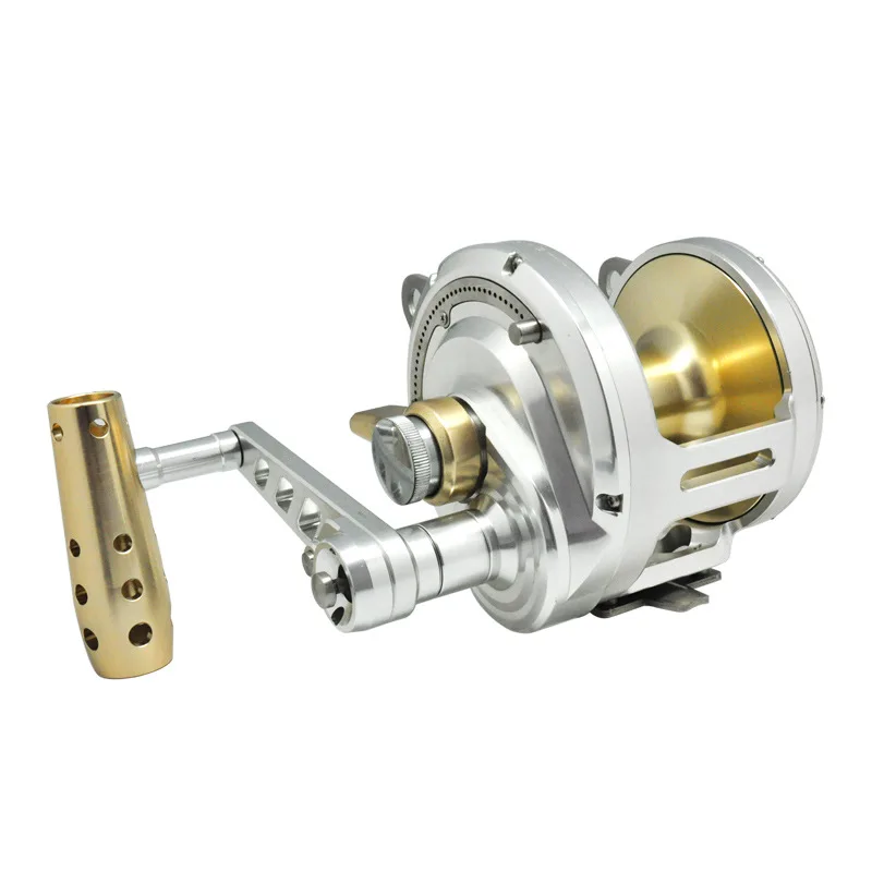 50w all-metal  trolling iron plate wheel deep sea trolling slow roller