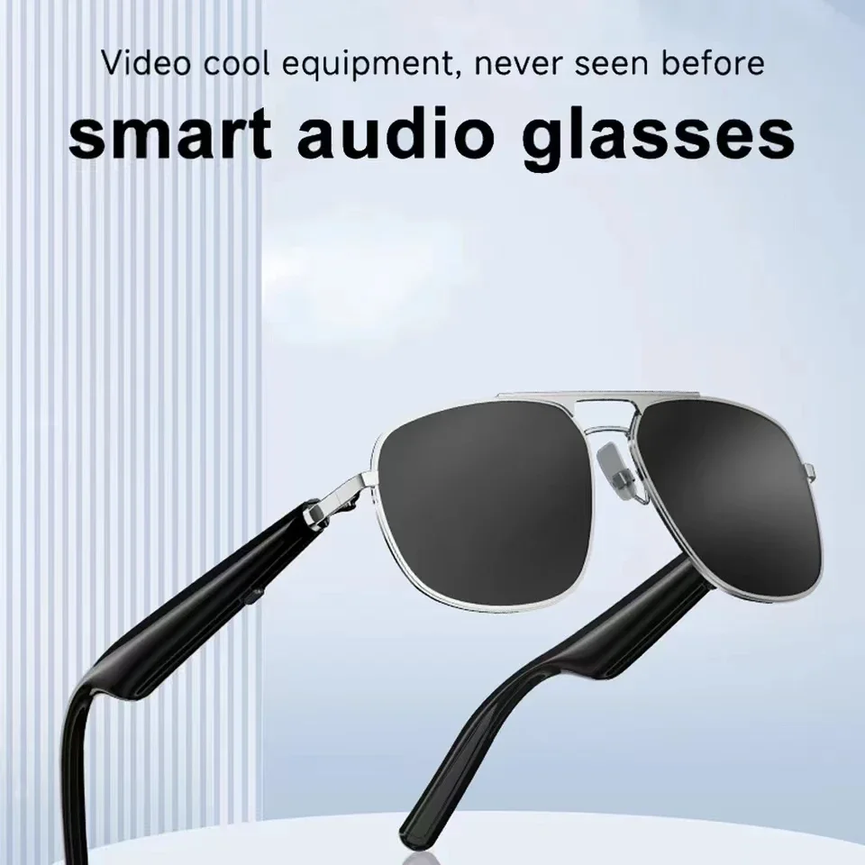 Wireless Bluetooth Headset Sunglasses Voice Assistant Remote control photography Smart Glasses Bluetooth Call Eyewear Women Men