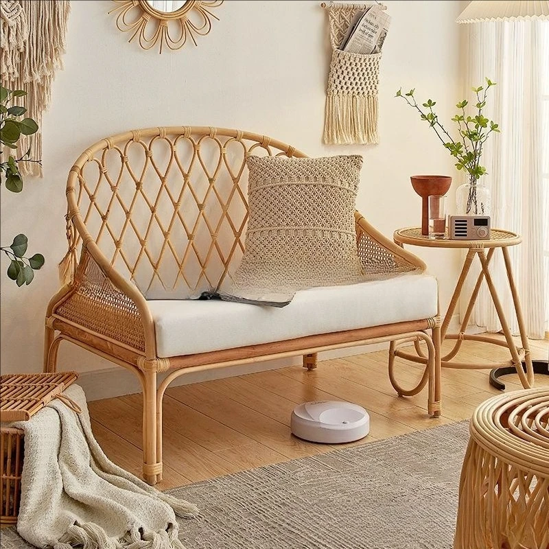 Living room rattan chair combination petal modeling rattan sofa
