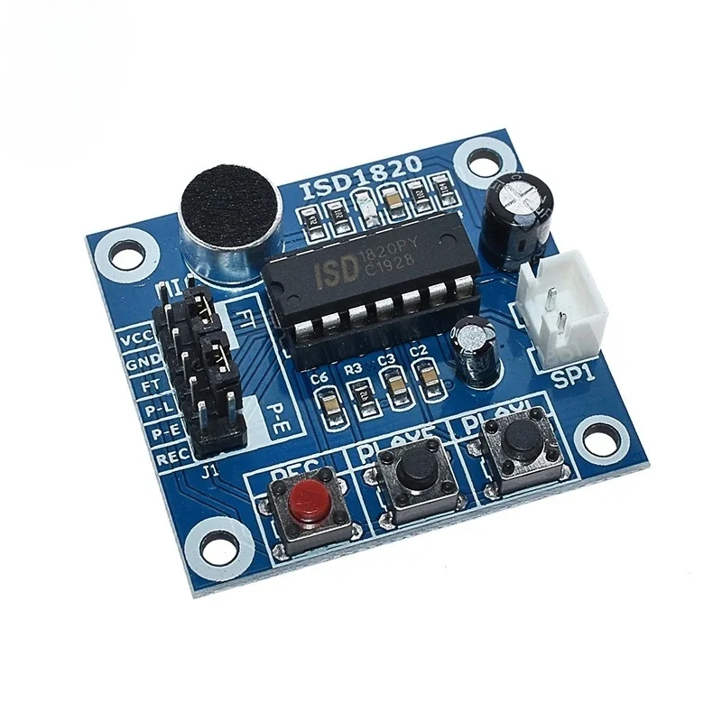 ISD1820 Recording voice module Voice module Recording and playing Voice module Board With microphone to provide 0.5W speakers