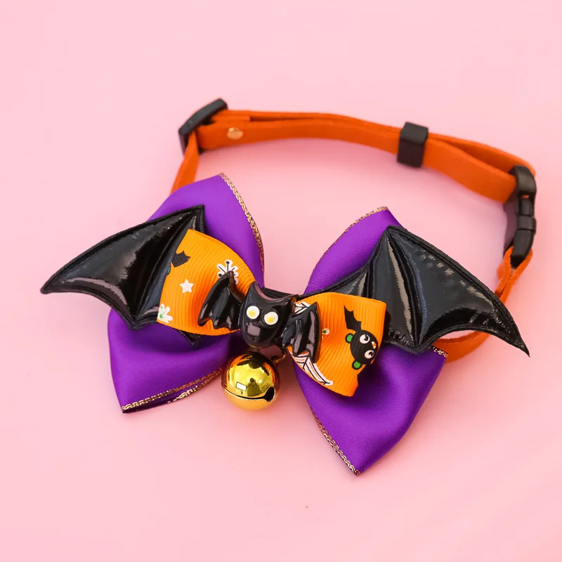 Neues Verstellbares Fledermausflügel- und Augapfel-Halsband mit Glocke für Katzen & Große Hunde, Gruselig und Lustig für Halloween – Detail 15