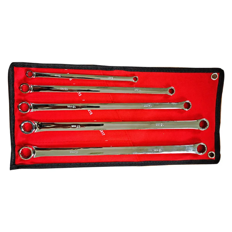 5PCS wrench set chrome vanadium steel four-wheel alignment extended wrench double-headed plum wrench car maintenance tools