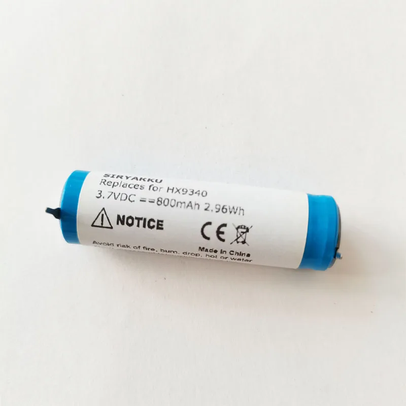 3.7V 800MAh Pin Li-ion Cho Philips HX9340 9350 9360 6730 9370 Bàn Chải Đánh Răng Điện