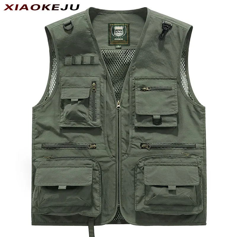 Luxury Clothing Workwear Tactical Made  Vest Luxury Hunting For Men's Fishing Men Windbreaker Clothes Multi-pocket Custom Vests