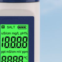 5 in 1 Portable Pen Water Quality Detector Water Quality Tester PH/EC/TDS/Salinity/Temp Multifunction Tester for Pools Aquariums