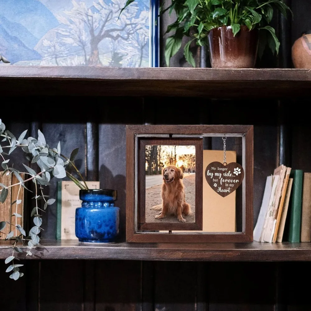 Double Sided Rotating Pet Photo Frame