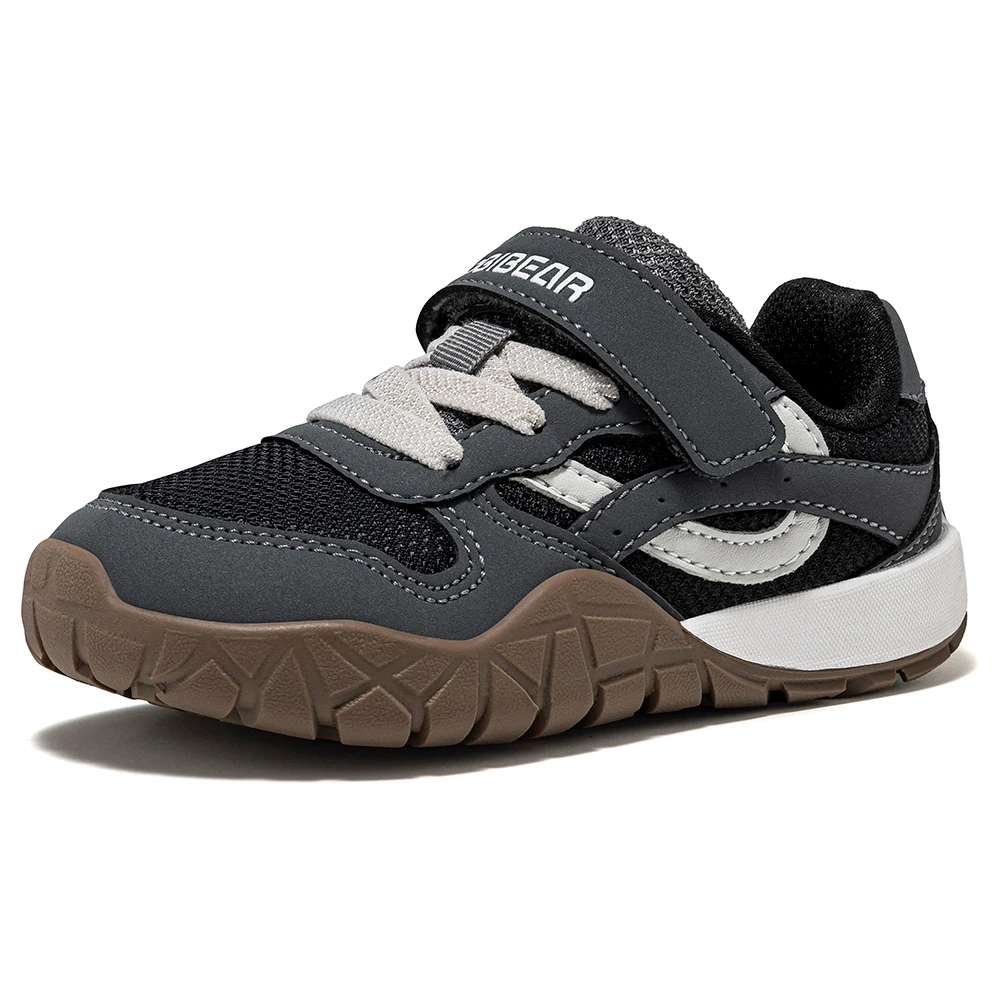 HOBIBEAR Wander-Sneaker für Kleinkinder mit breiter Zehenbox, Kunstleder-Mesh-Gehschuhe, Trekking-Outdoor-Laufschuhe mit Klettverschluss – Detail 10