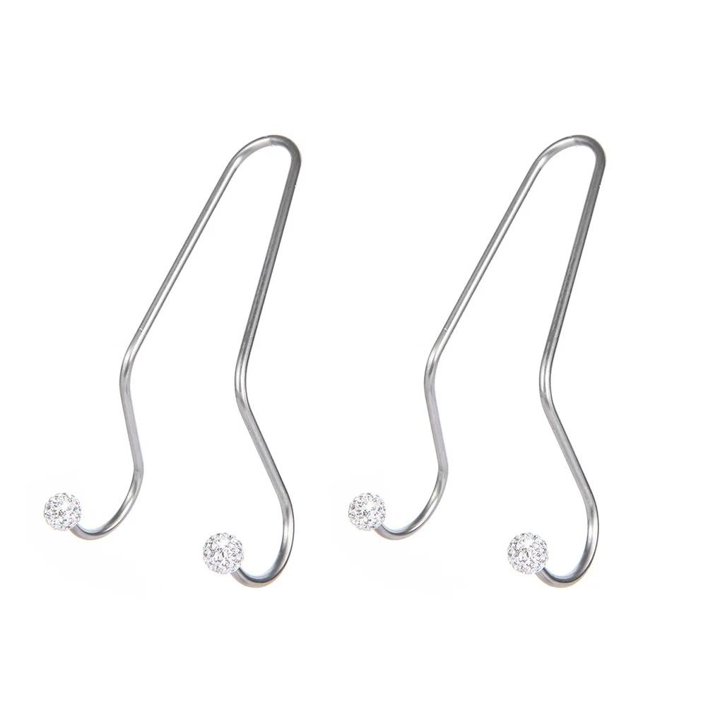 

2 Pcs Armchair Hook Bling Car Universal Hanger Storage Hooks Coat Hangers Auto Seat Rhinestone Backseat Row