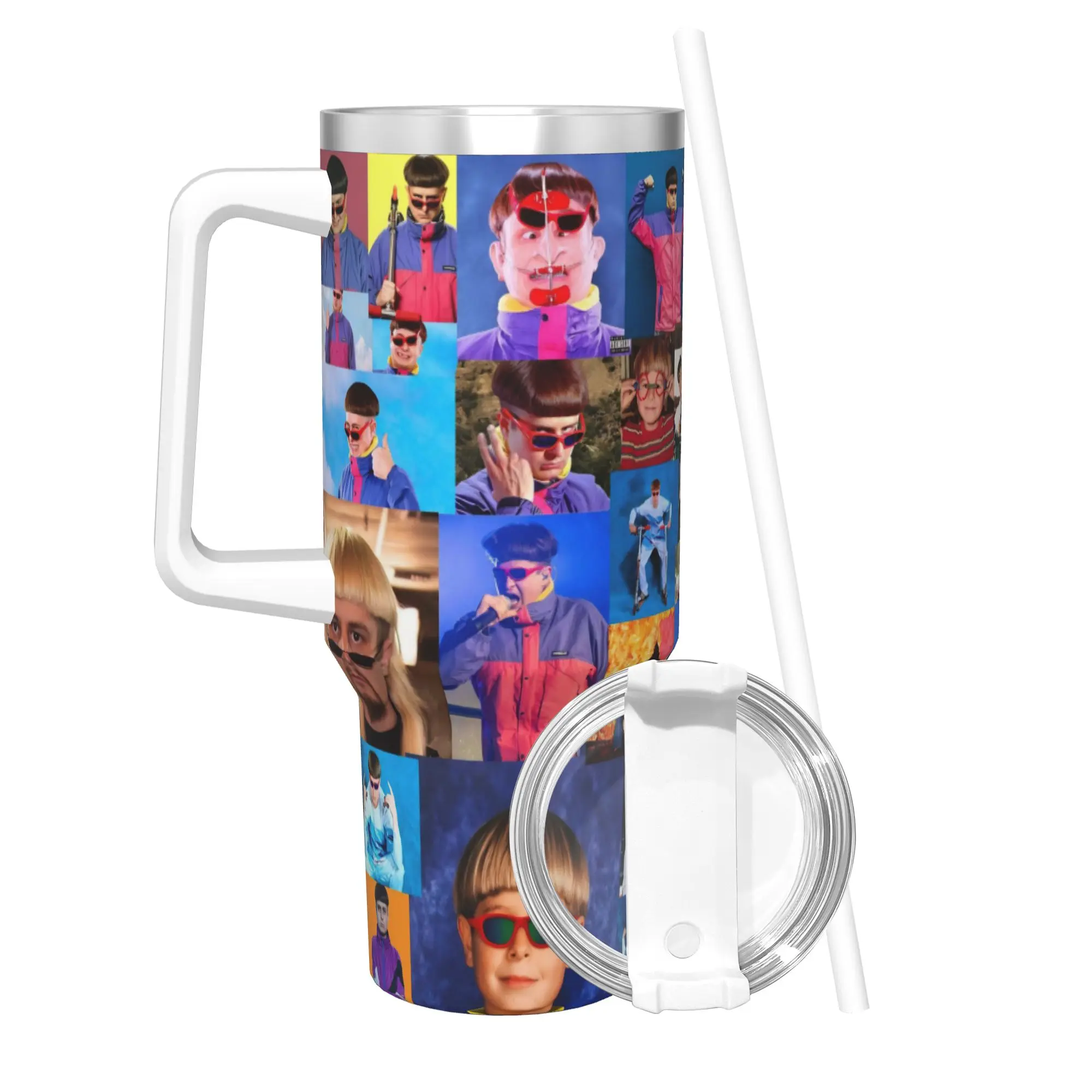 RIP Oliver Tree 1993-2026 Tumbler With Straw  Stainless Steel Mug Double Wall Vacuum Insulated for Cold Or Hot 40oz