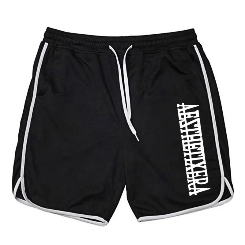 Gym Bodybuilding Training Short Pants Mens Sport Workout Muscle Casual Shorts Summer Mesh Loose Breathable Quick-dry Beachwear