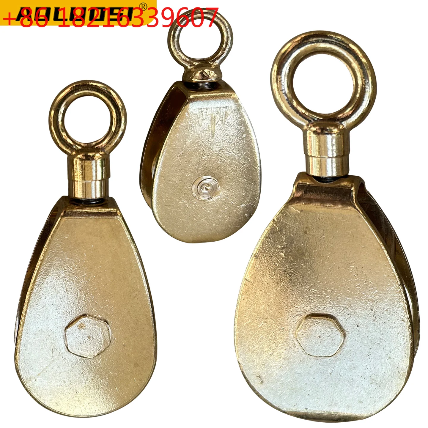 YAO 371586 Block Flag Brass 32mm Flag Copper Flag Block for Ships  Pulley Flagpole Pulley 371587 371588