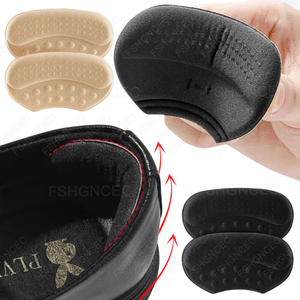 Heel Grips Liner Cushions Inserts for Loose Shoes Anti-wear Pain Relief Shoes Pads Feet Care Self-Adhesive Back Heel Protector