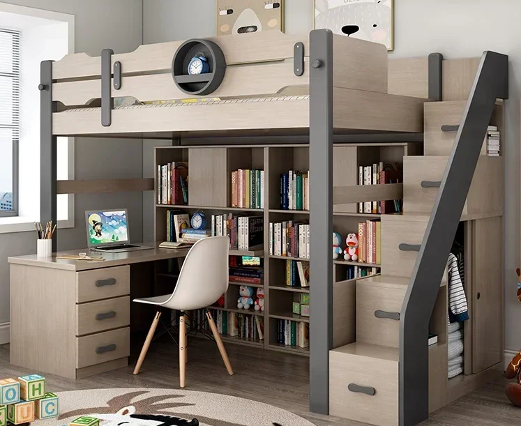

Trusted High quality Multi-functional combination bed, bunk bed, simple bunk and under bed desk