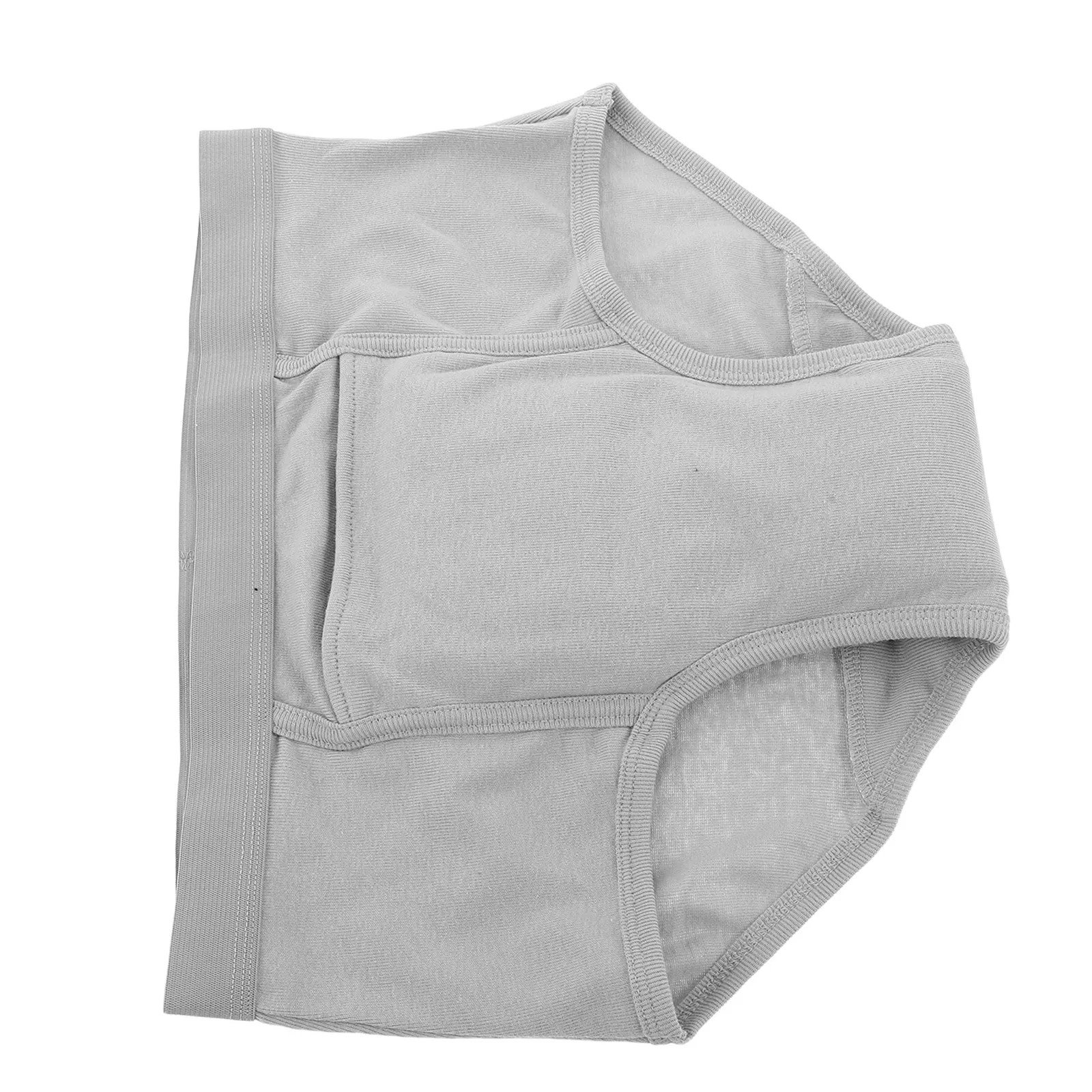 Unisex Adult Cloth Diaper Reusable Waterproof Incontinence Pants Leakproof Absorbent Underwear for Seniors Disability Care Grey