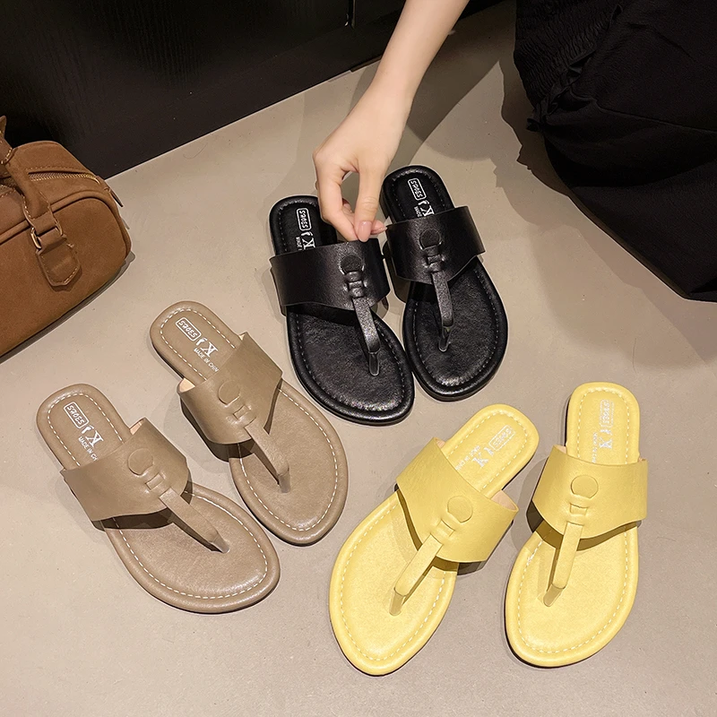 

Женские дизайнерские сандалии с застежкой на носок, шлепанцы, летние стильные дышащие повседневные легкие женские туфли на плоской подошве, Zapatos Mujer