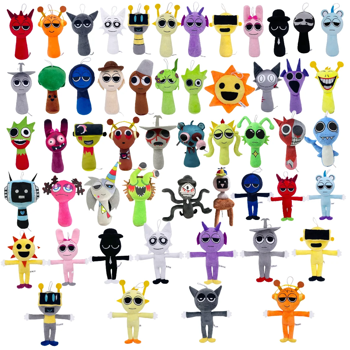 New hot 2025 Sprunki Peluche Bambole di pezza Gioco Giocattoli Cartoon Carino Morbido Farcito Incredibox Cuscino Giocattolo Per Bambini Compleanno Regali Di Natale