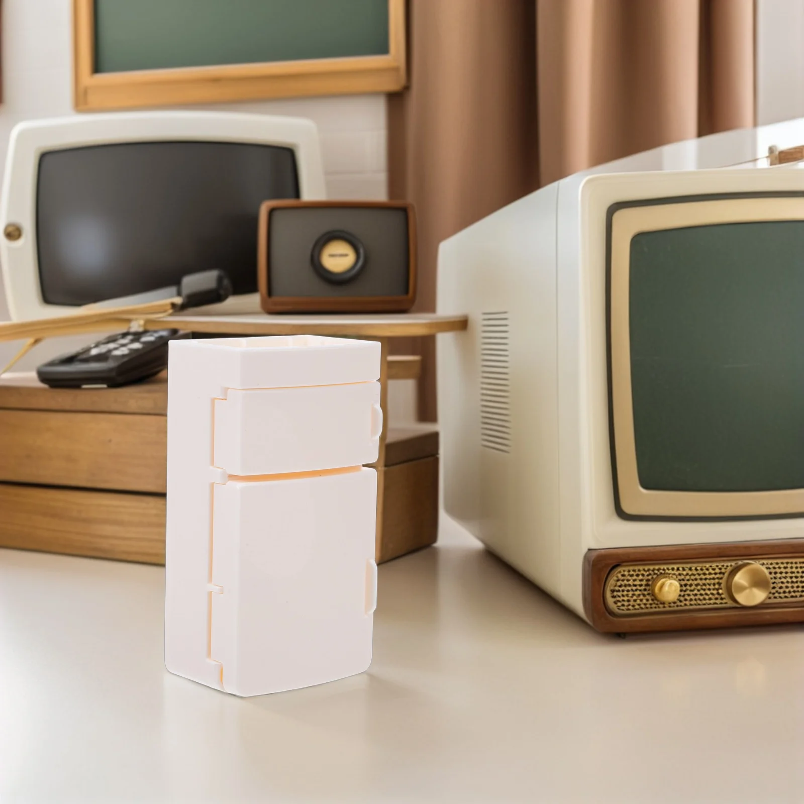 

2 шт. миниатюрный кукольный домик, холодильник, реалистичная имитация кухонной техники, ролевая игра, мини-украшение для холодильника, кухонный набор