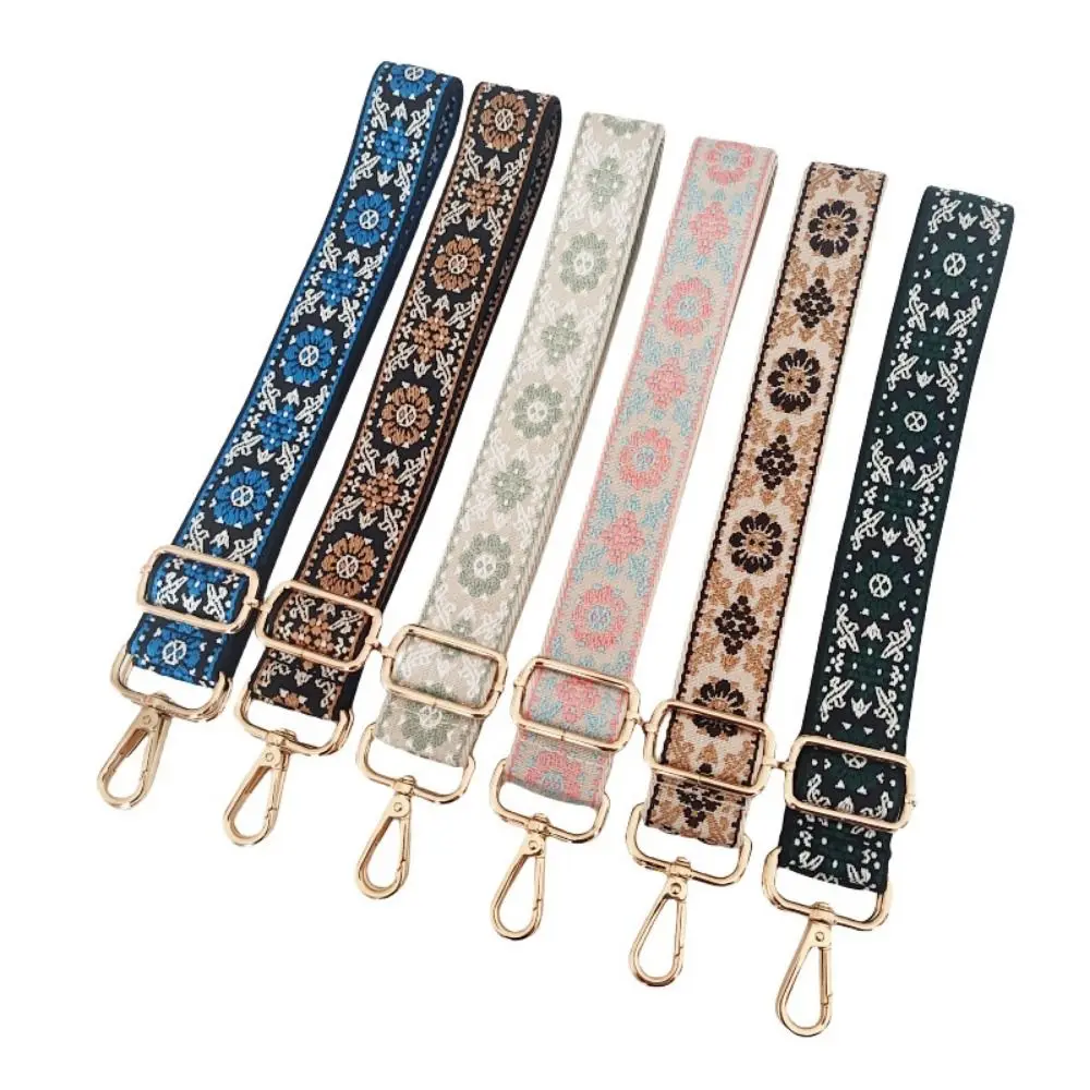 Wide Bag Strap New Colorful Jacquard Nylon Replacement Strap 3cm Handbag Belt