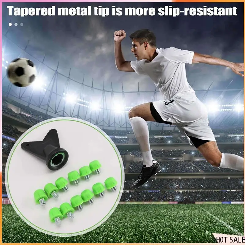 B72A 36 個サッカーブーツスタッドノンスリップネジネジ M6 プロフェッショナル交換スパイク SG に AG アディダスグリーン