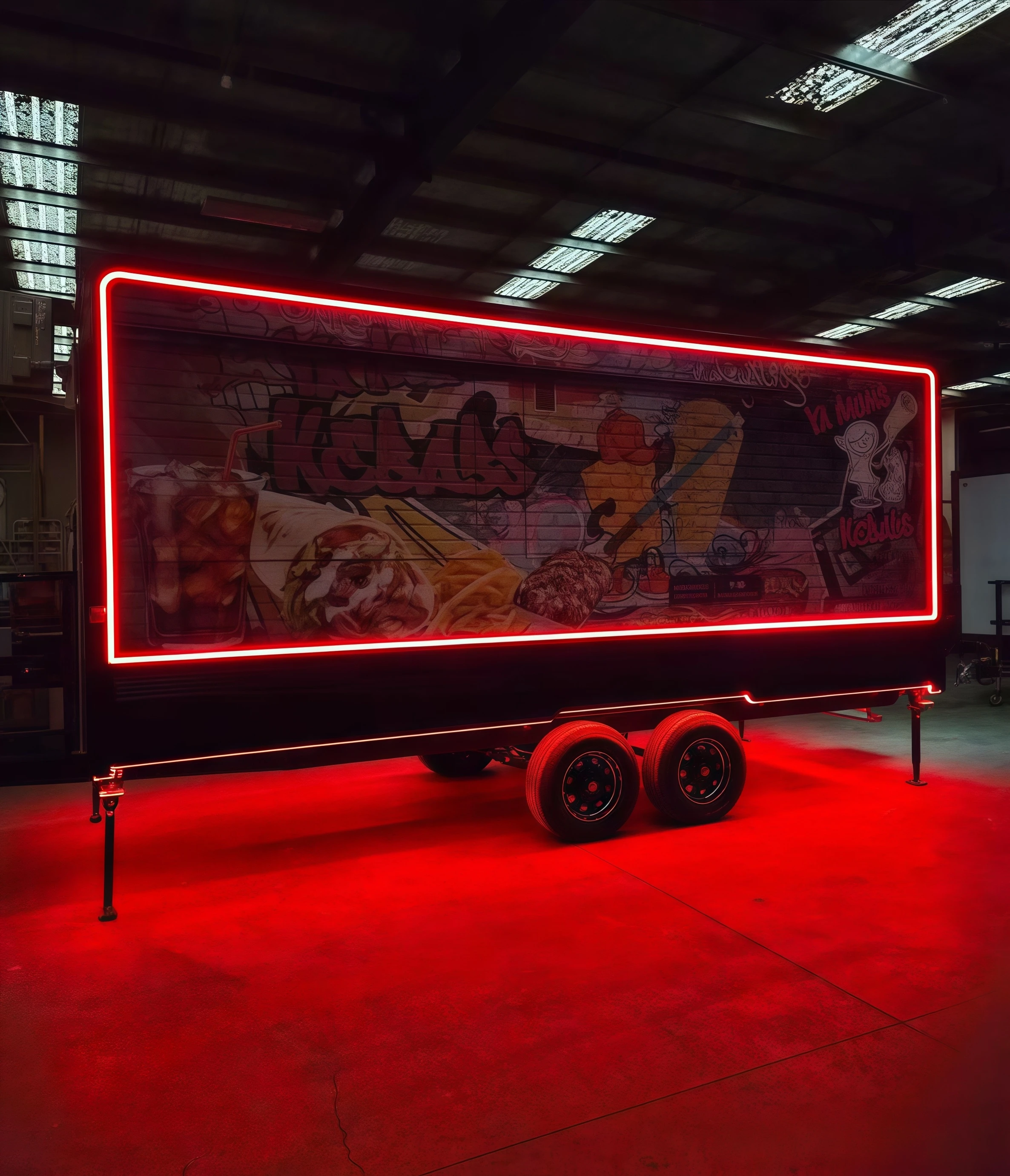 

Индивидуальный полностью оборудованный мобильный прицеп для фаст-фуда, новый киоск для продажи, полная кухня для ресторанов, закусок