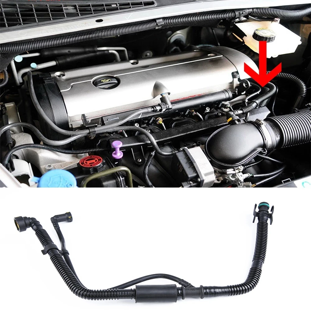 Imagem -02 - para Peugeot 307 407 406 607 807 1.6v Citroen Picasso Senna 2.0 Cárter do Motor Tubo de Respiração Ew10j4