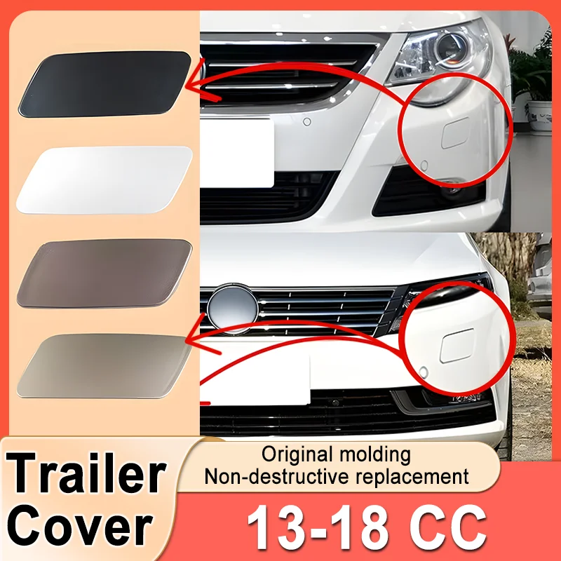 

1PCS Car Trailer Cover For Volkswagen Passat CC 2013-2018 Headlight Cleaning Cover Front Bumper Headlight Spray Cover Accessorie