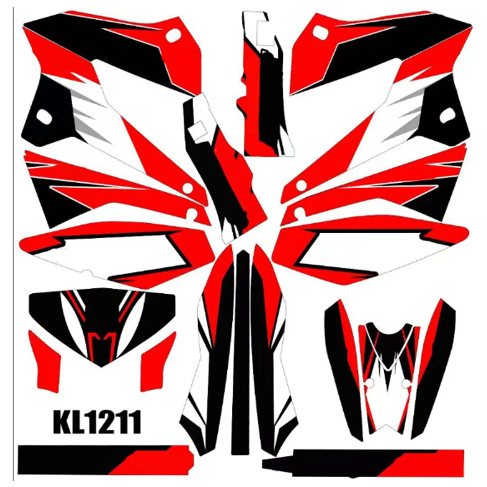 For Kawasaki 250 KLX GRAPHICS Sticker Decals kit For Kawasaki KLX250 2008 2009 2010 2011 2012 2013 2014 2015 2016 2017 2018-2021