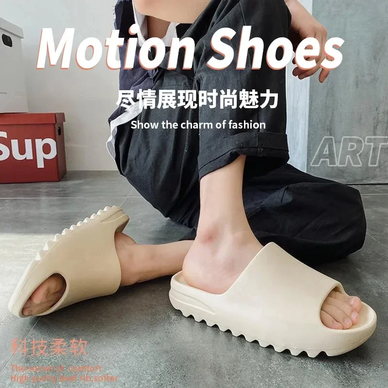 New Hot EVA House Shoes Non-Slip thick Soft Platform Slide Sandals for Women Men Indoor Outdoor Shower Bathroom Slipper view 6