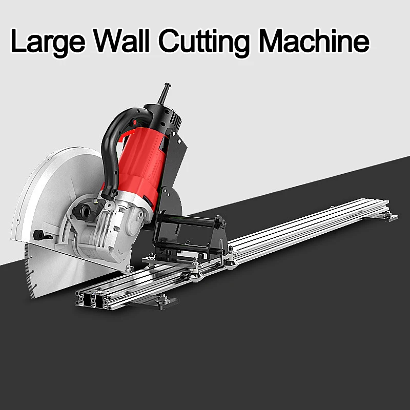 Wall Cutting Machine With Rail 220V Electric Saw 620mm Blade Doorway Concrete Doors Windows Cutting Wall Slotting Machine