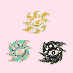 Seraphrodite Enamel Pin Custom Creative Colorful Wings and Eye Brooches Lapel Badges On Backpack Clothes Jewelry Gifts Wholesale