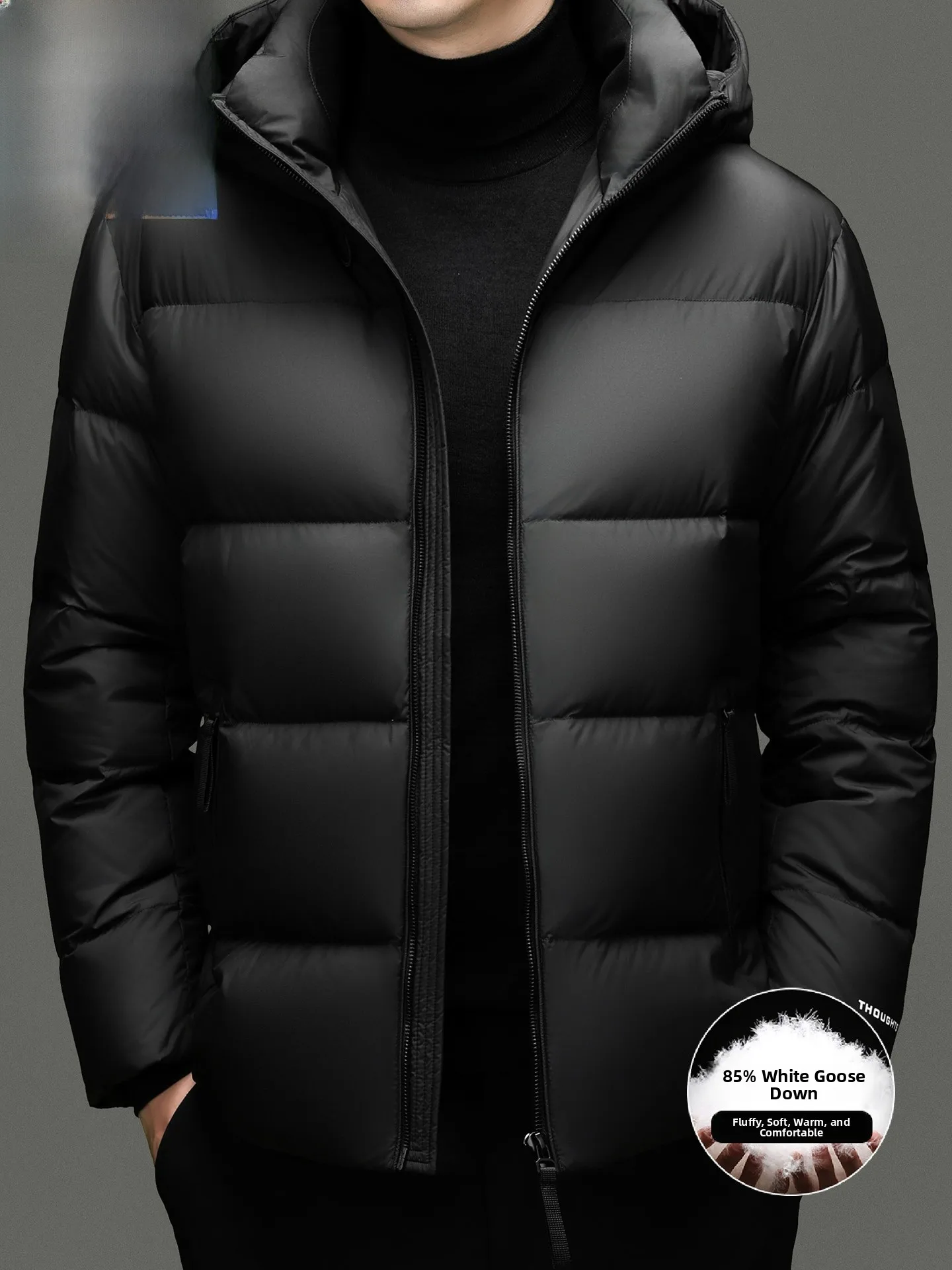 

Мужская зимняя куртка TUCANO Premium Goose Down Jaet с капюшоном, утепленная, повседневная, с наполнителем из полиэфирного волокна, плотность 85%