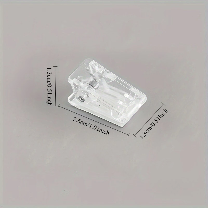 Self-Adhesive Wall Clips with Spring-Loaded Grip, Clear PP Material, Ideal for Hanging Posters, Photos, Wallpapers