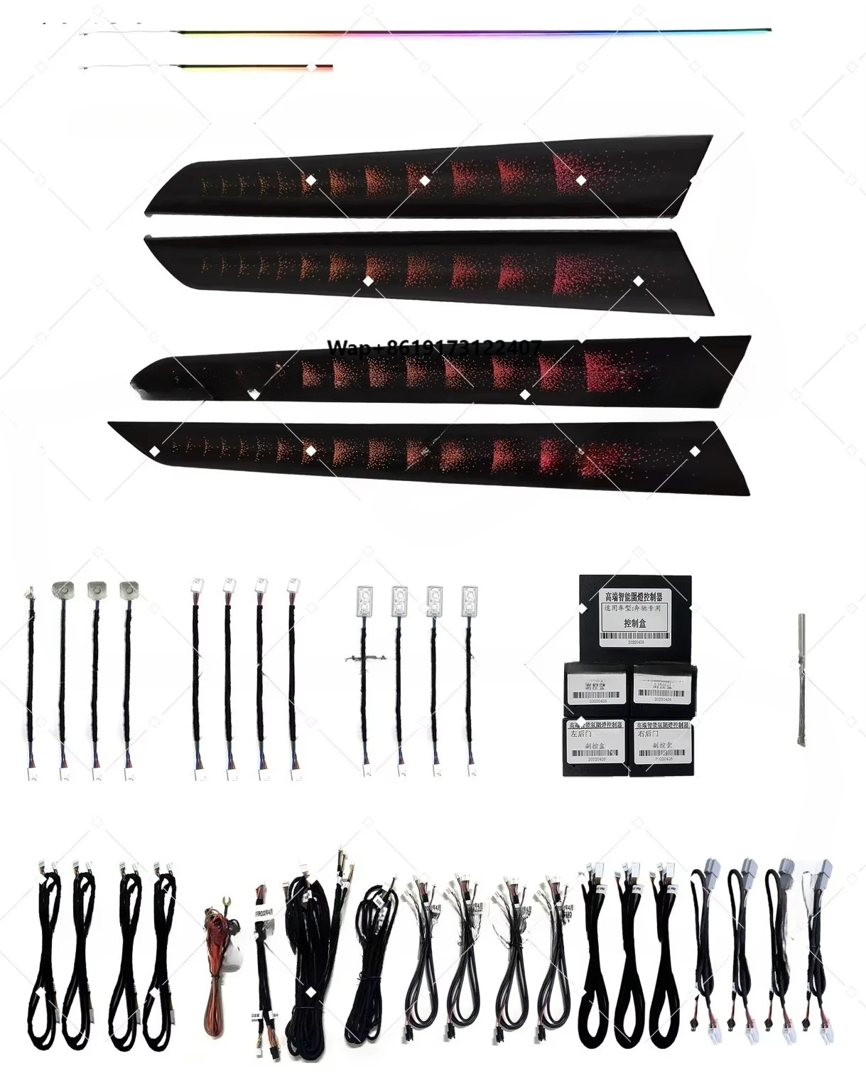 

New Interior Ambient Lighting Decoration Kits LED Trim Air Vent Accessories Suitable for C-class W204 2010-2014