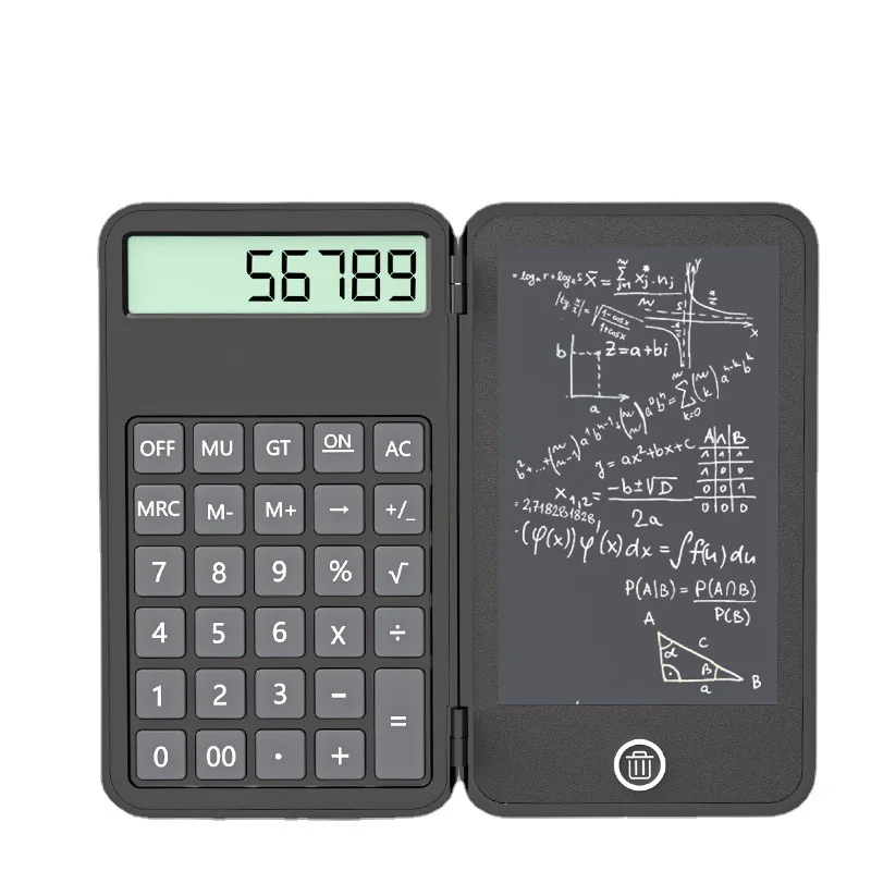 

Calculator with Writing Pad High School Student Portable Science Pocket Notepad