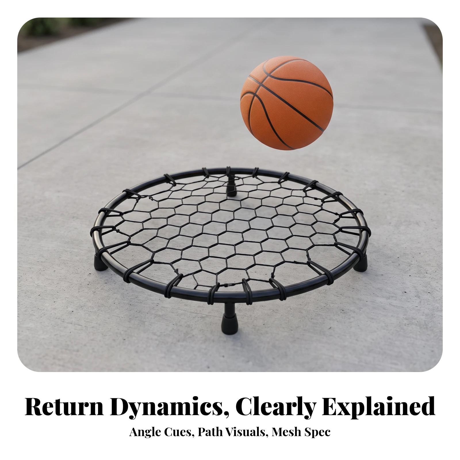 Basketball Rebound Net Long-La - Sports Equipment Training review and price