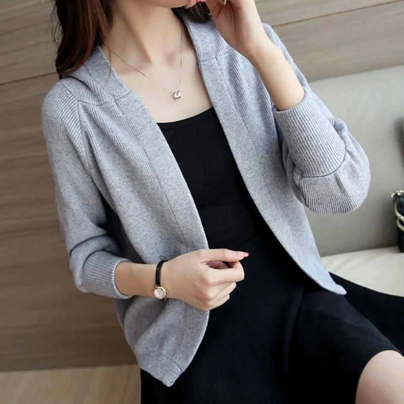 Thick Solid Casual Sweaters Cardigan Korean Loose Autumn Winter Women\'s Clothing 2022 Comfortable Simple Hooded Supple Elegant