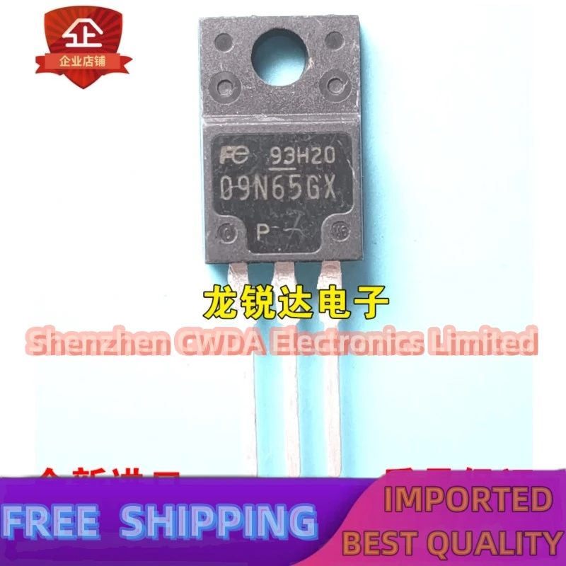 10PCS-20PCS  09N65GX FMV09N65GX TO-220F MOS 9A 650V  In Stock Can Be Purchased