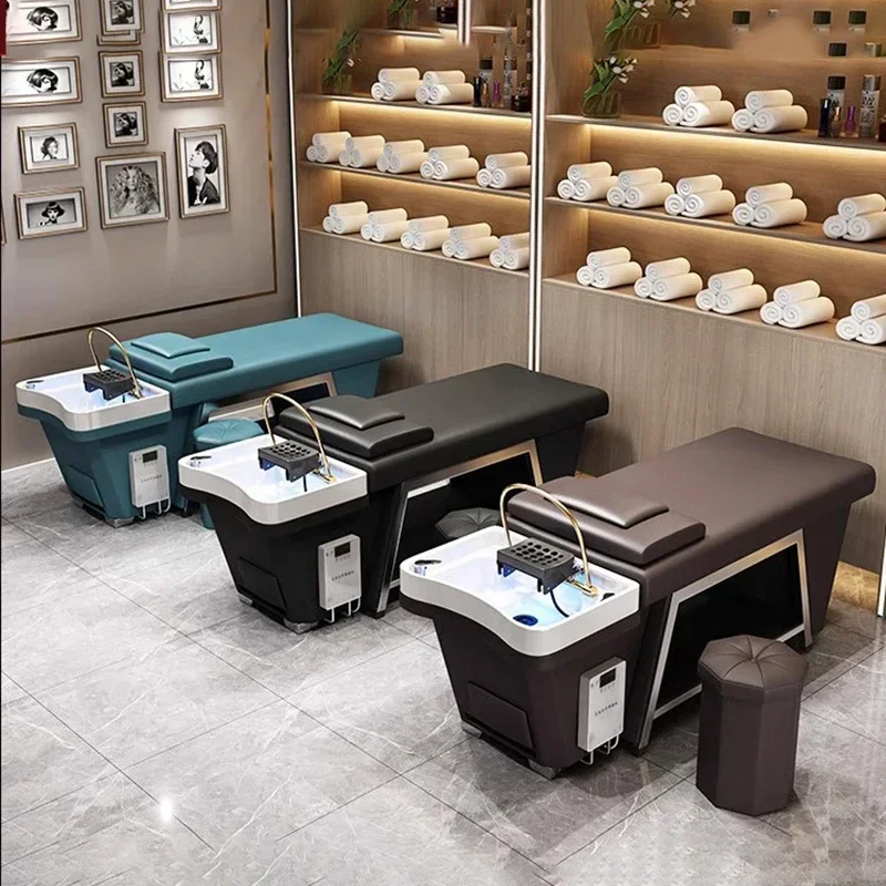 

Massage Professional Hairdresser Water Washing Machine Beauty Salon Shampoo Basin Stand Styling Camillas Masaje Recliner Spa