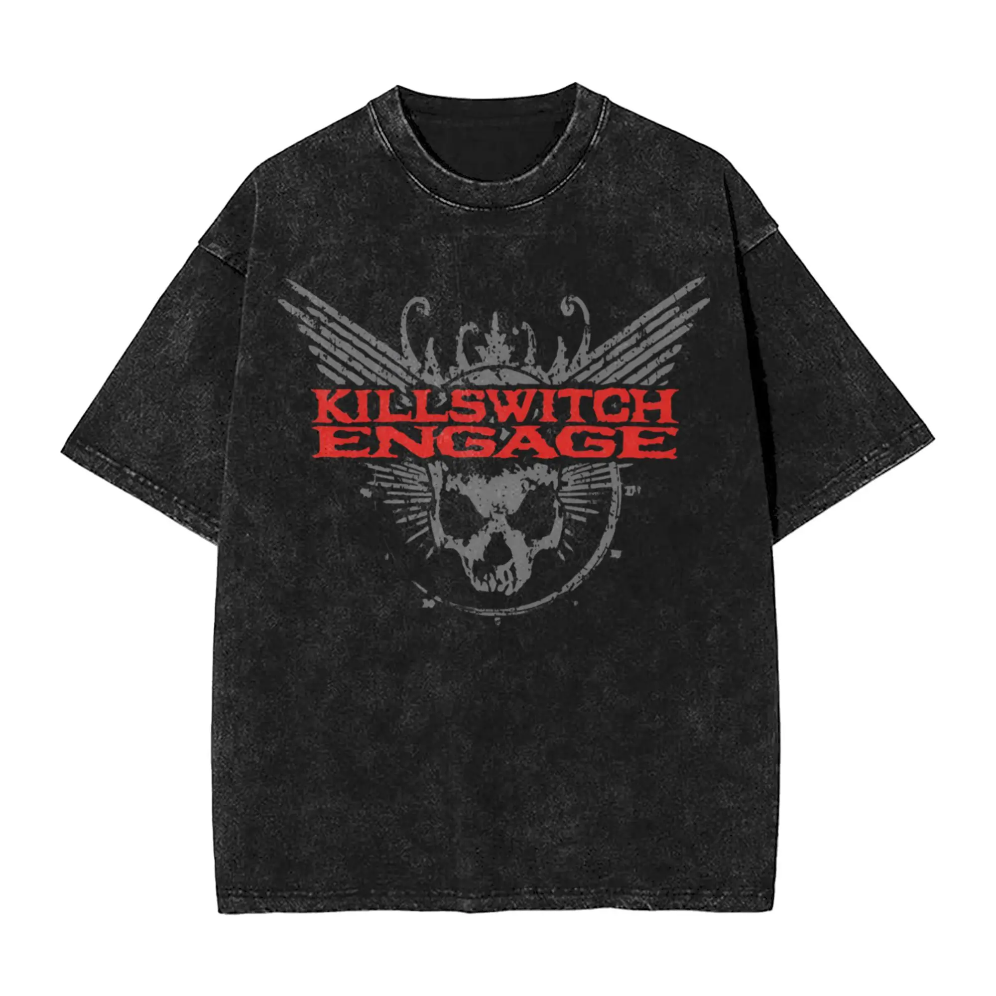 

Футболка для пар Killswitchs Engages, стираные футболки, новинка, летняя футболка Y2K, хлопковая одежда с классическим узором, Новое поступление