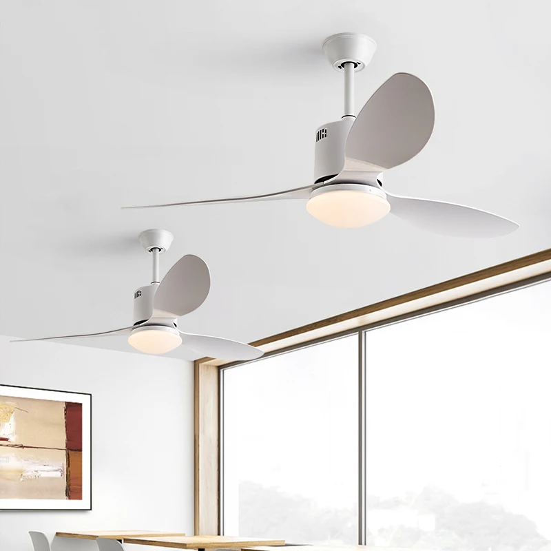 Simple Nordic Fan Light Restaurant Ceiling Fan Lamp Living Room Home Decor Ceiling Fan Inverter Electric Fan Chandelier