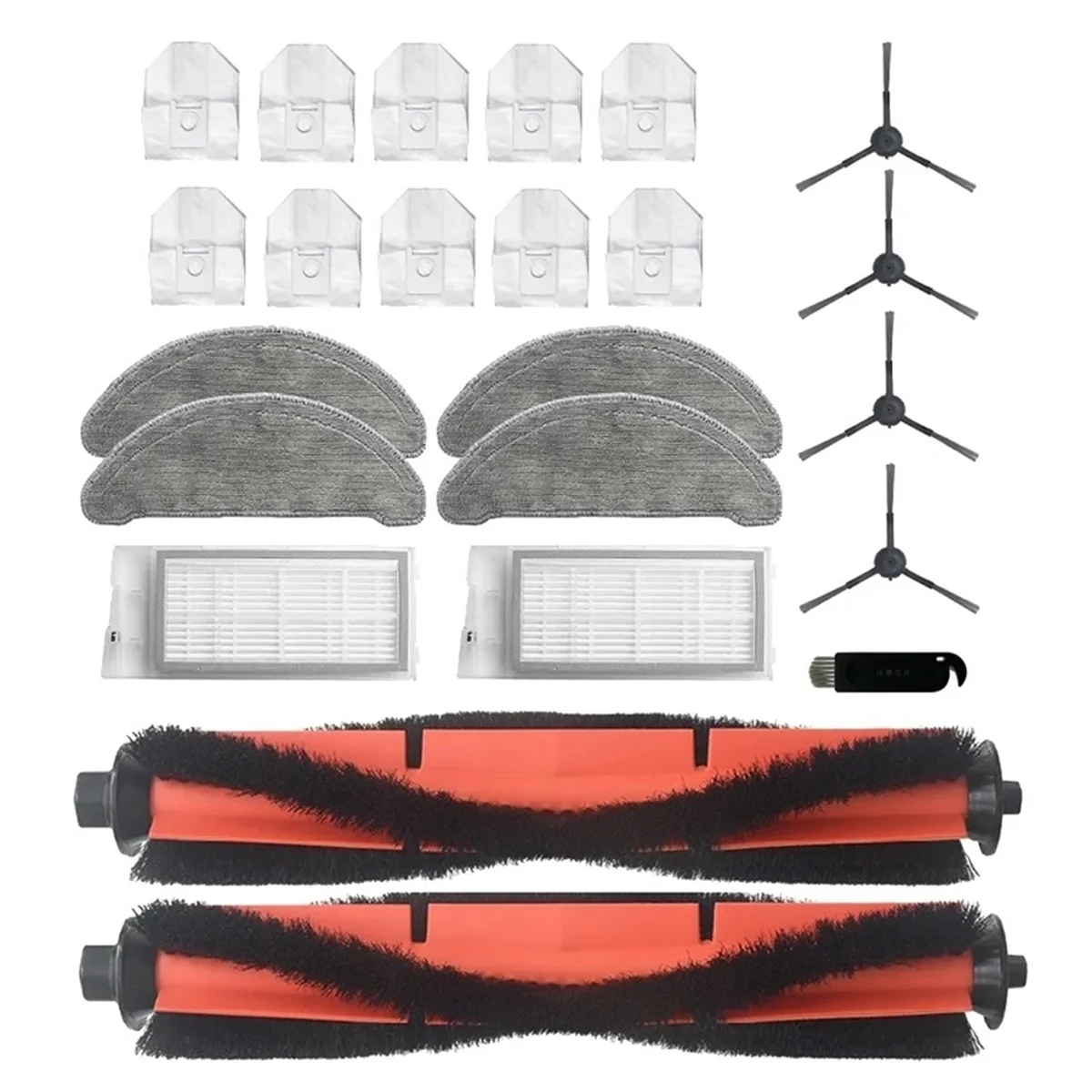 

L32P_Для Xiaomi Roidmi EVE Plus Основная боковая щетка HEPA-фильтр Тряпки Мешки для пыли