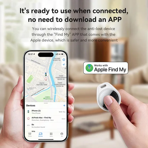Imagen 2 del producto Airtag es compatible con el teléfono Apple IOS, Find My, mini coche Bluetooth, localizador antipérdida para mascotas