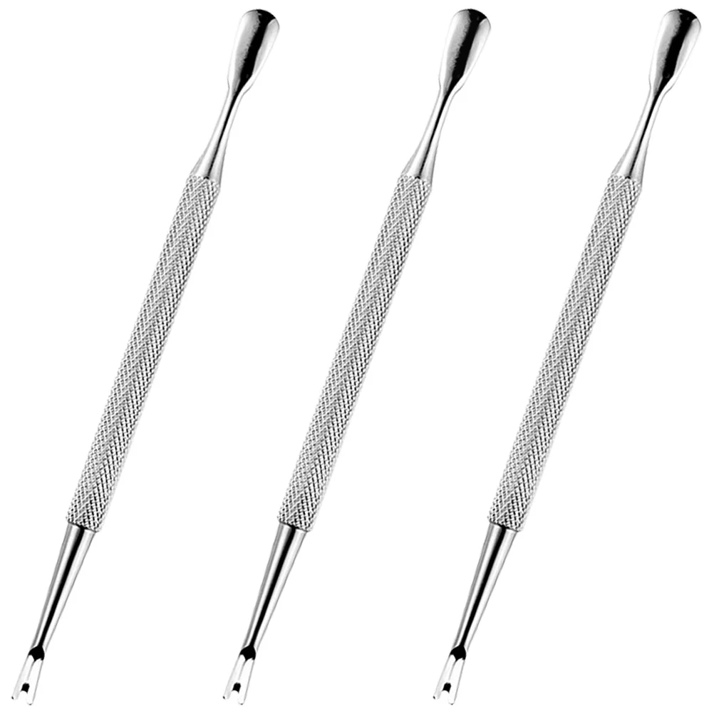 

3Pcs Stainless Steel Nail Cuticle Remover Pusher Dead Skin Removal Tool Manicure Pedicure Nail Art Tools Professional Home Use