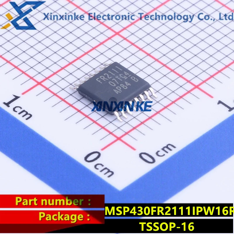 5PCS MSP430FR2111IPW16R FR2111 TSSOP-16 16-bit Microcontrollers MCU with 4KB FRAM 1KB SRAM comparator 10-bit ADC UART/SPI timer